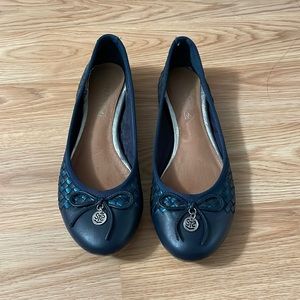 Navy Blue Sperry Top sider ballet flats